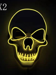 Load image into Gallery viewer, Skull LED Glowing Halloween Mask