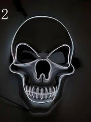 Load image into Gallery viewer, Skull LED Glowing Halloween Mask
