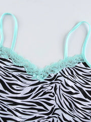 Load image into Gallery viewer, Zebra Print Crop Tank