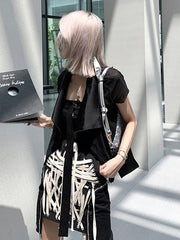 Load image into Gallery viewer, Laced Patchwork Skirt