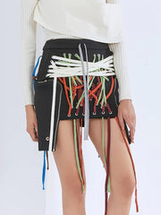 Load image into Gallery viewer, Patchwork Laced Skirt