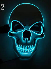 Load image into Gallery viewer, Skull LED Glowing Halloween Mask