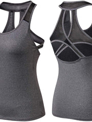 Load image into Gallery viewer, Back Mesh Tank Tops (Medium) - vendach