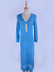 Load image into Gallery viewer, Bohemian Knitted Long Bech Dress