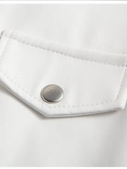 Load image into Gallery viewer, White Faux Leather Jacket