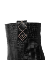 Load image into Gallery viewer, Faux Leather High Heel Ankle Boots