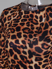 Load image into Gallery viewer, Leopard Print Long Sleeve Dress