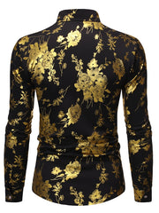 Load image into Gallery viewer, Flower Print Long Sleeve Shirt
