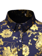 Load image into Gallery viewer, Flower Print Long Sleeve Shirt