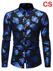 Load image into Gallery viewer, Flower Print Long Sleeve Shirt