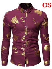 Load image into Gallery viewer, Flower Print Long Sleeve Shirt