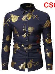 Load image into Gallery viewer, Flower Print Long Sleeve Shirt