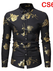 Load image into Gallery viewer, Flower Print Long Sleeve Shirt
