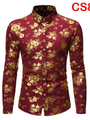 Load image into Gallery viewer, Flower Print Long Sleeve Shirt