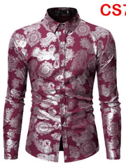 Load image into Gallery viewer, Flower Print Long Sleeve Shirt