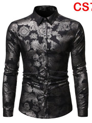 Load image into Gallery viewer, Flower Print Long Sleeve Shirt