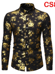 Load image into Gallery viewer, Flower Print Long Sleeve Shirt