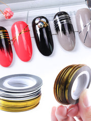 Load image into Gallery viewer, Striped Nail Stickers