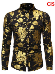 Load image into Gallery viewer, Flower Print Long Sleeve Shirt