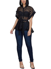 Load image into Gallery viewer, Sheer Striped Top