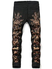 Load image into Gallery viewer, Print Graphic Jeans