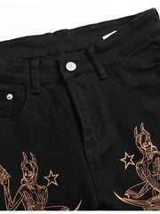 Load image into Gallery viewer, Print Graphic Jeans