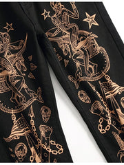 Load image into Gallery viewer, Print Graphic Jeans