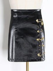 Load image into Gallery viewer, Faux Leather Mini Skirt