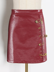 Load image into Gallery viewer, Faux Leather Mini Skirt