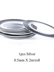 Load image into Gallery viewer, Striped Nail Stickers