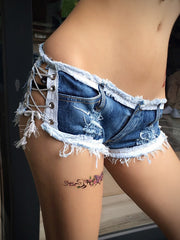 Load image into Gallery viewer, Denim Micro Short