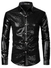 Load image into Gallery viewer, Long Sleeve Sequin Shirt