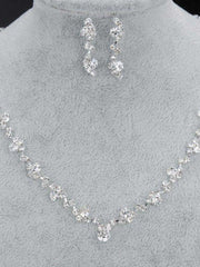 Load image into Gallery viewer, Rhinestone Necklace & Earrings Set