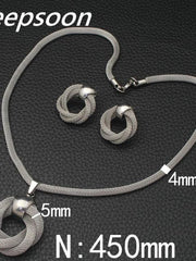 Load image into Gallery viewer, Pendant Necklace And Earrings