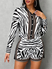 Load image into Gallery viewer, Zebra Print Two-Piece Set