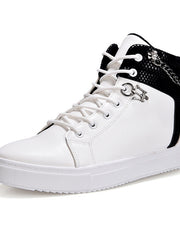 Load image into Gallery viewer, Men's High-Top Sneakers with Chain