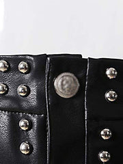 Load image into Gallery viewer, Faux Studded Skirt