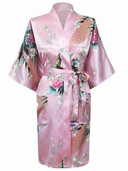 Load image into Gallery viewer, Floral Print Kimono Robe