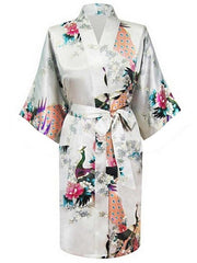Load image into Gallery viewer, Floral Print Kimono Robe