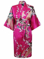 Load image into Gallery viewer, Floral Print Kimono Robe