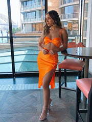 Load image into Gallery viewer, Two Piece Set (Top and Skirt)