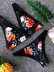 Load image into Gallery viewer, Floral Sheer Bikini
