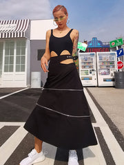 Load image into Gallery viewer, Loose Denim Skirt W/ Zipper