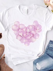 Load image into Gallery viewer, Heart Print T-Shirts