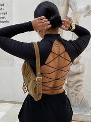 Load image into Gallery viewer, Long-Sleeve Crop Top