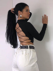 Load image into Gallery viewer, Long-Sleeve Crop Top