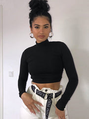 Load image into Gallery viewer, Long-Sleeve Crop Top