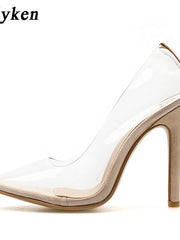 Load image into Gallery viewer, Clear High Heel Shoes