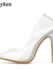 Load image into Gallery viewer, Clear High Heel Shoes