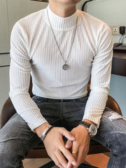 Load image into Gallery viewer, Velvet Turtleneck T-Shirt